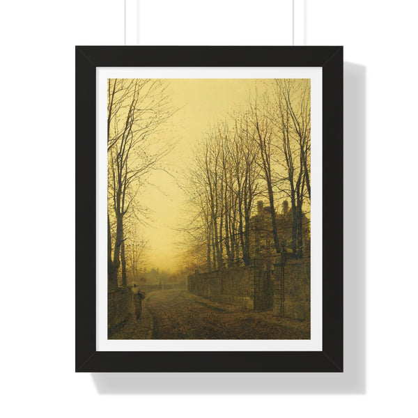 Late Autumn by John Atkinson Grimshaw - Framed Print - Zapista