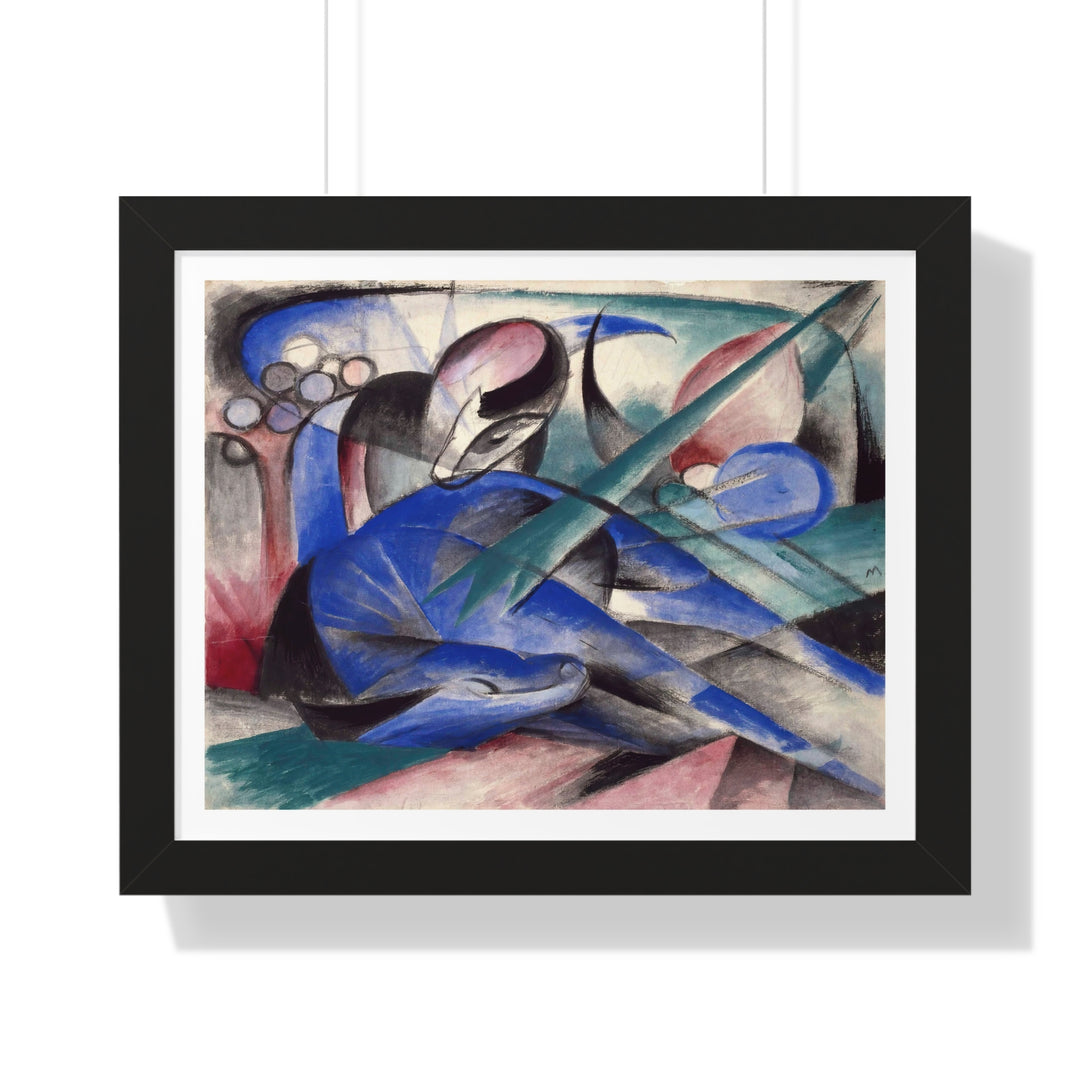 Dreaming Horse by Franz Marc - Framed Print - Zapista