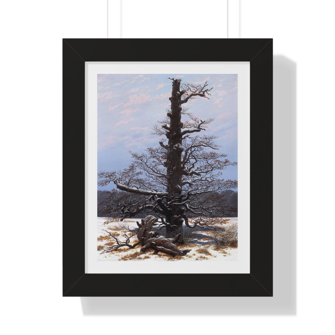 Oak Tree in the Snow by Caspar David Friedrich - Framed Print - Zapista