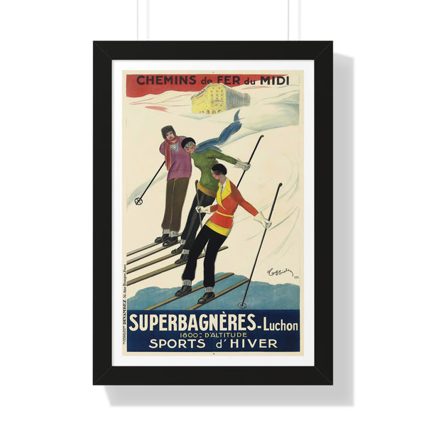 Superbagnères-Luchon by Leonetto Cappiello - Framed Print - Zapista