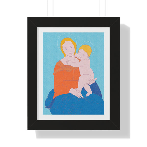 Madonna and Child - Framed Print - Zapista