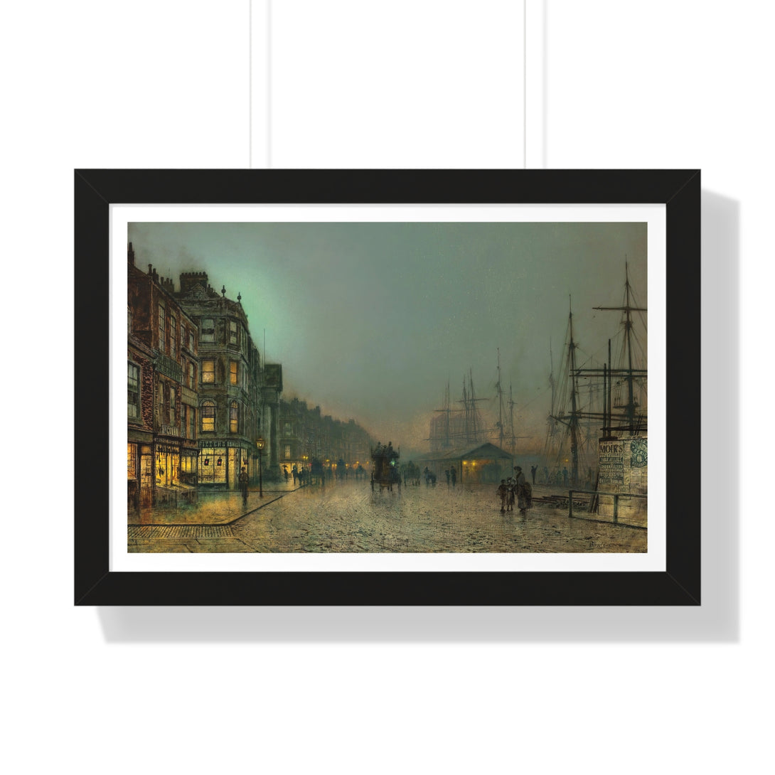 Liverpool Lights by John Atkinson Grimshaw - Framed Print - Zapista