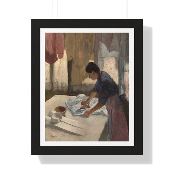 Woman Ironing by Edgar Degas - Framed Print - Zapista