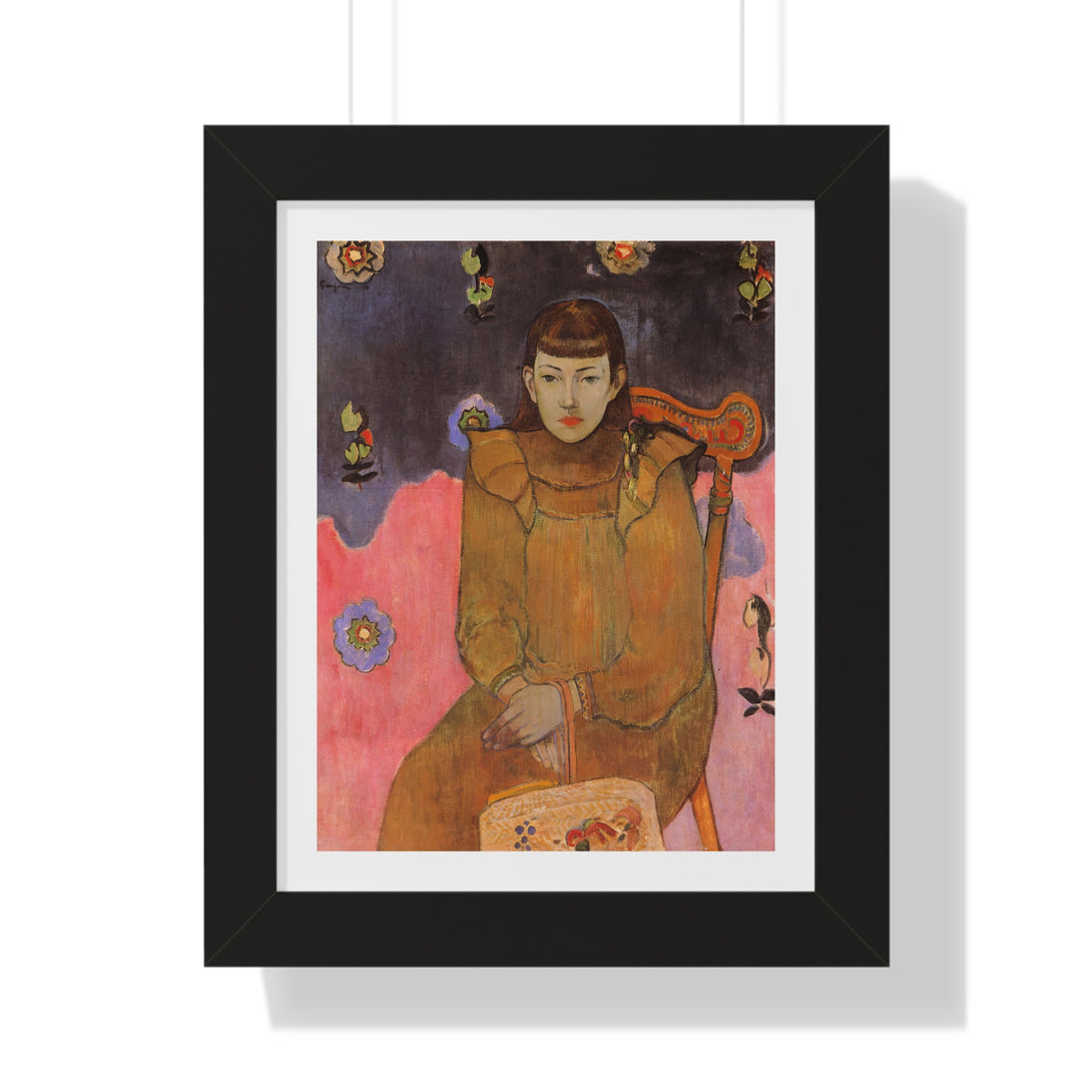 Portrait of a Young Woman, Vaite (Jeanne) Goupil by Paul Gauguin - Framed Print - Zapista