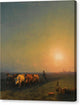 Ploughing The Fields, Crimea - Canvas Print