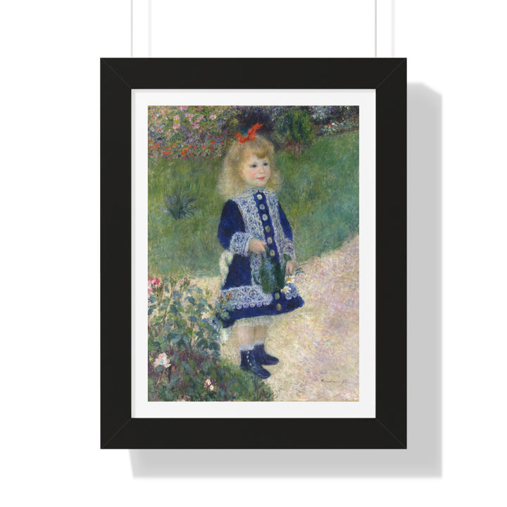 Girl with a Watering Can by Pierre-Auguste Renoir - Framed Print - Zapista