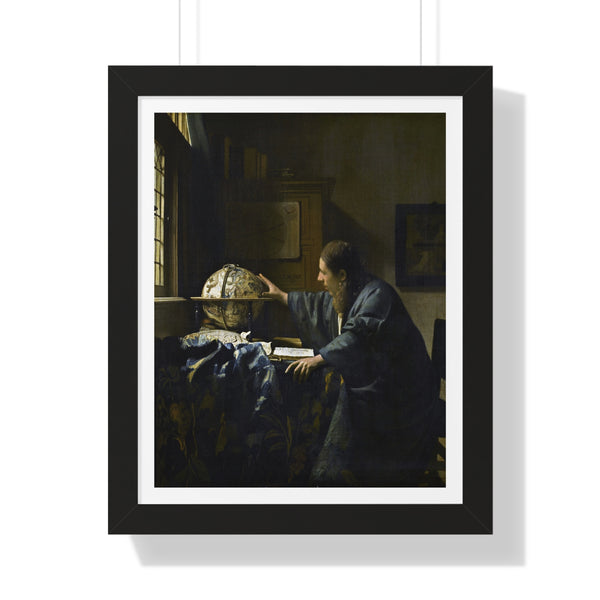 The Astronomer by Johannes Vermeer - Framed Print - Zapista