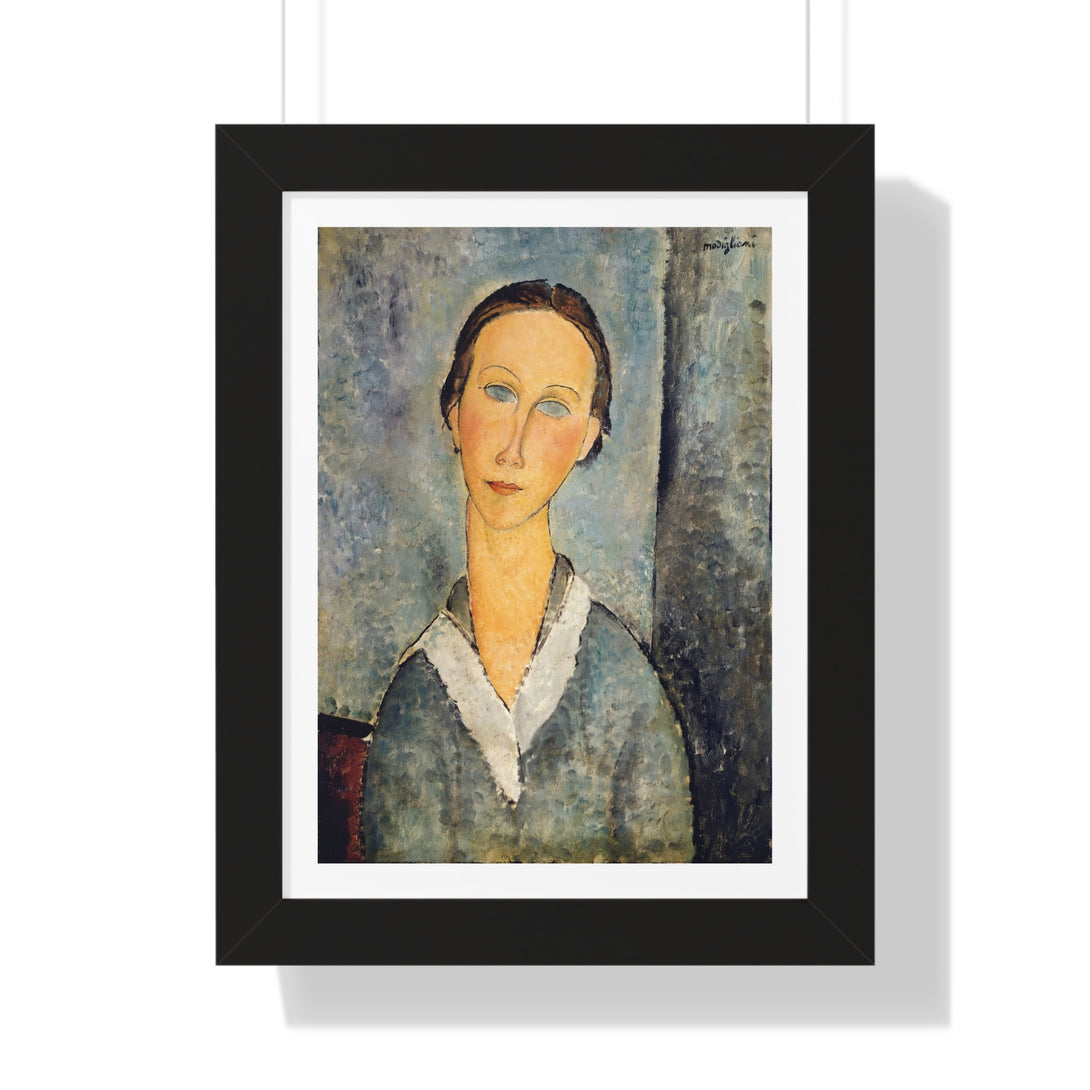 Girl in a Sailor's Blouse by Amedeo Modigliani - Framed Print - Zapista