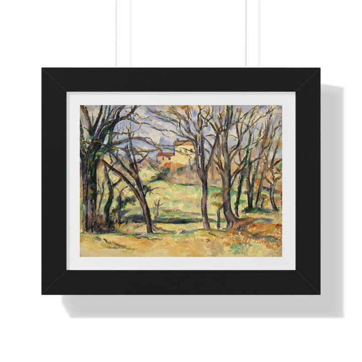 Trees and Houses Near the Jas de Bouffan by Paul Cézanne - Framed Print - Zapista