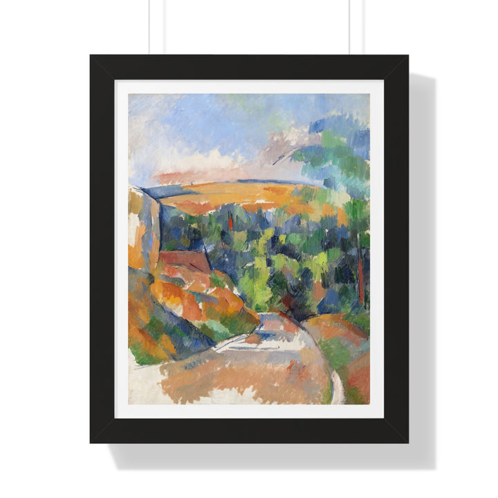 The Bend in the Road by Paul Cézanne - Framed Print - Zapista