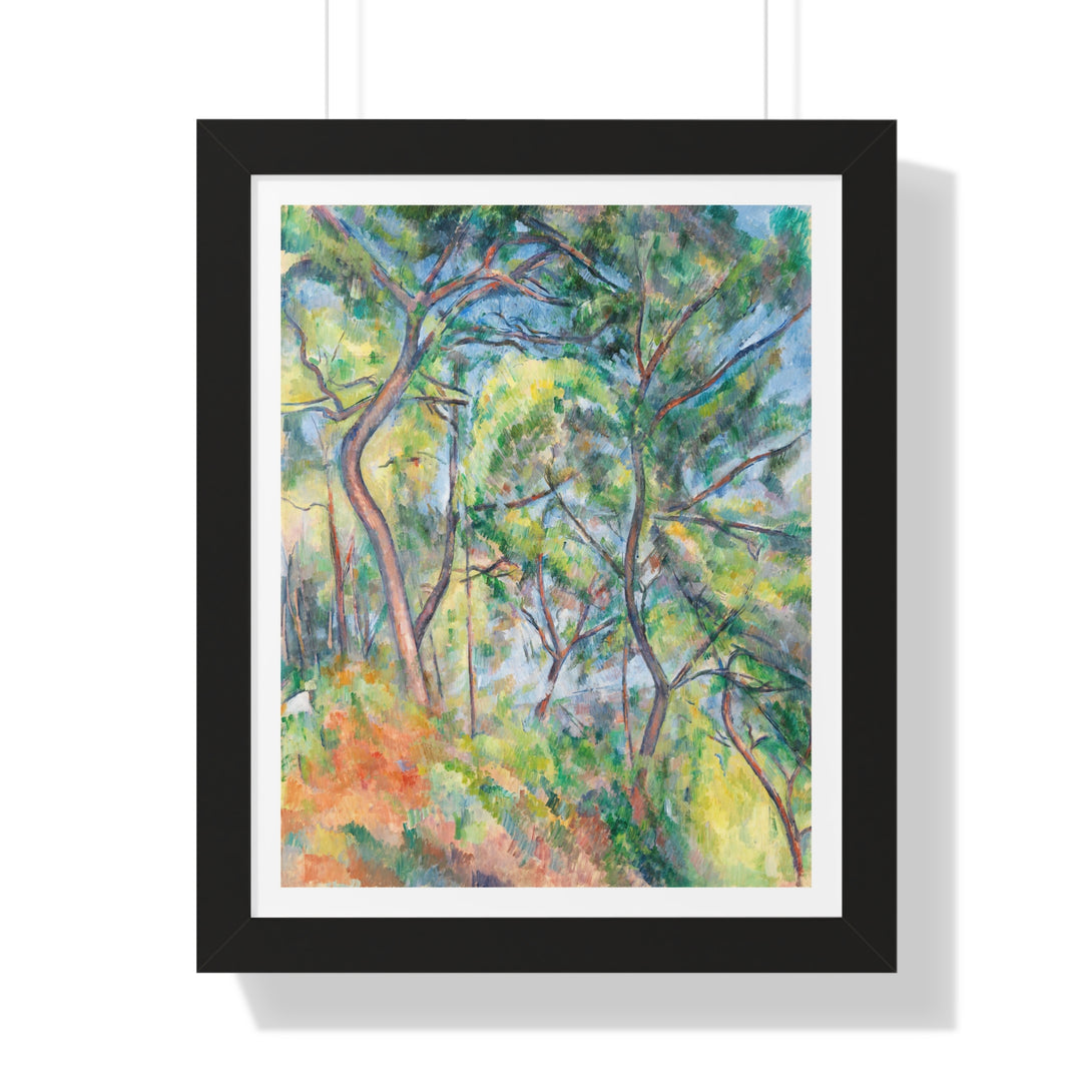 Sous-Bois by Paul Cézanne - Framed Print - Zapista