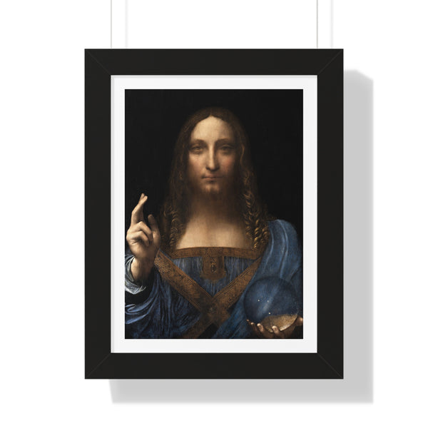 Salvator Mundi by Leonardo da Vinci - Framed Print - Zapista