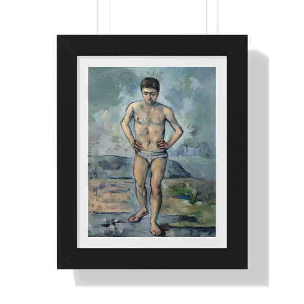 Le Grand Baigneur by Paul Cézanne - Framed Print - Zapista