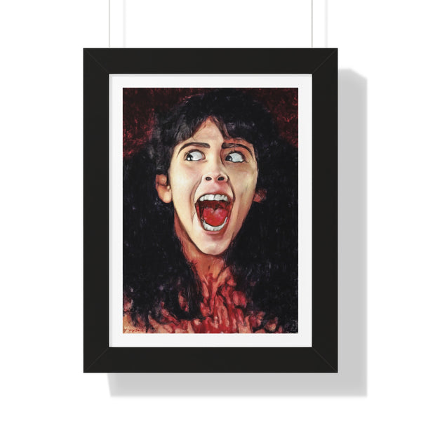 Felissa Rose as Angela - Framed Print