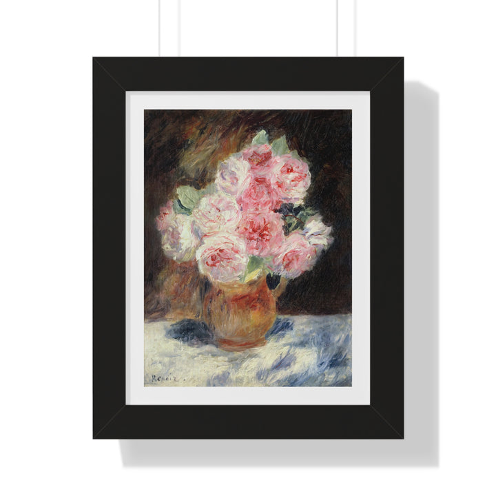 Roses by Pierre-Auguste Renoir - Framed Print - Zapista