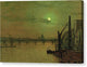Waterloo Bridge, London, Looking East - Canvas Print