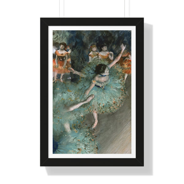 Swaying Dancer (Dancer in Green) - Framed Print