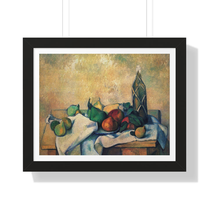 Still Life with Bottle of Liqueur by Paul Cézanne - Framed Print - Zapista