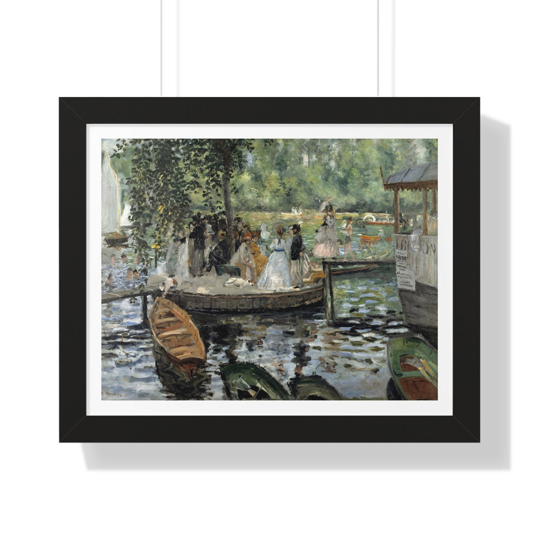 La Grenouillère by Pierre-Auguste Renoir - Framed Print - Zapista