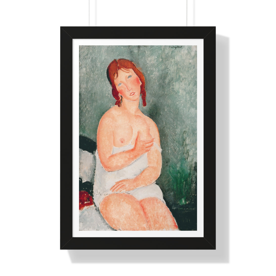 Young Woman In A Shirt by Amedeo Modigliani - Framed Print - Zapista