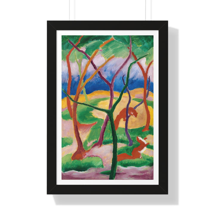 Weasels at Play by Franz Marc - Framed Print - Zapista