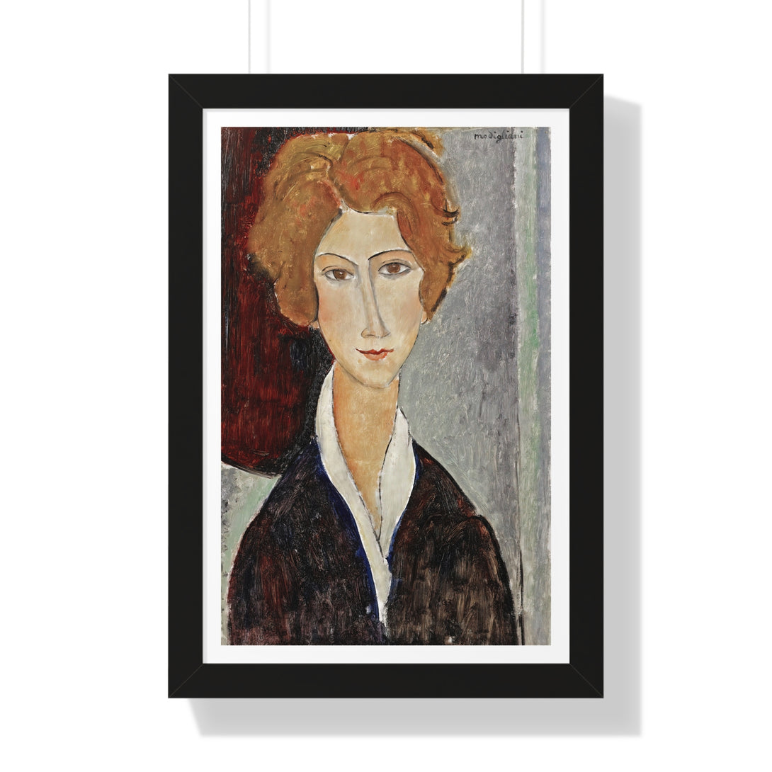 Portrait De Femme by Amedeo Modigliani - Framed Print - Zapista