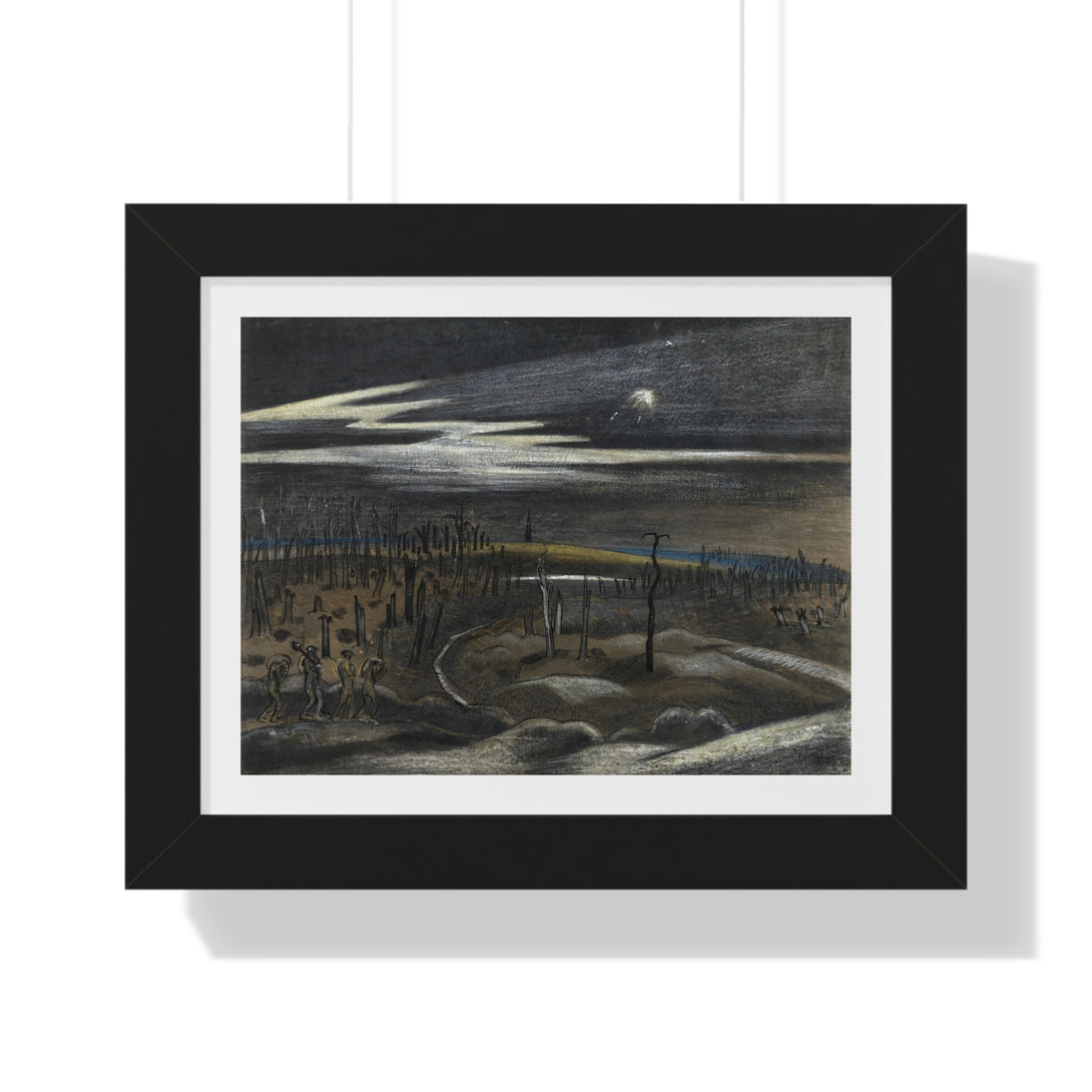 Nightfall, Zillebeke District by Paul Nash - Framed Print - Zapista