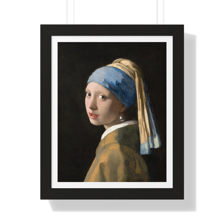 Girl with a Pearl Earring by Johannes Vermeer - Framed Print - Zapista