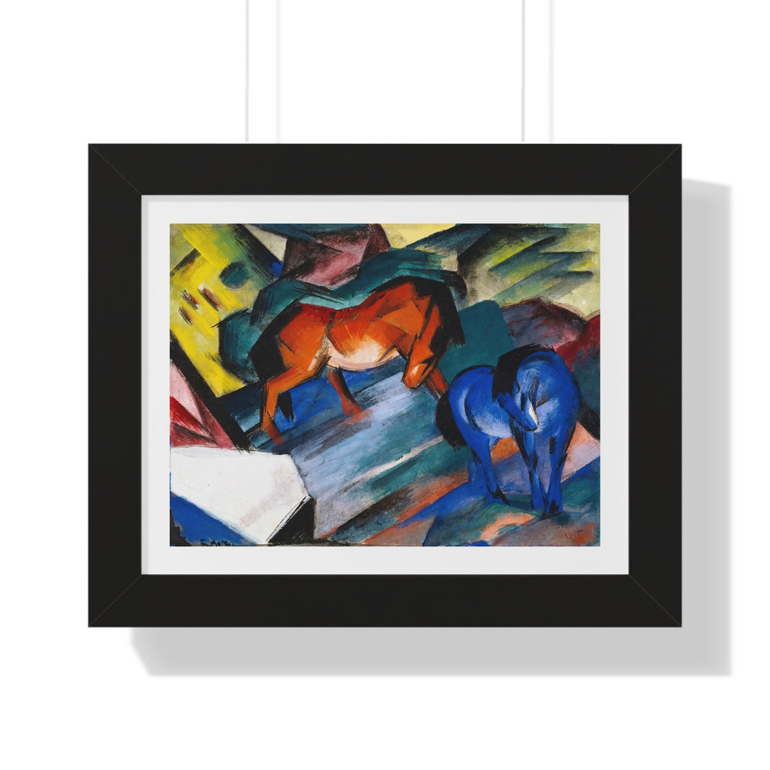 Red and Blue Horse by Franz Marc - Framed Print - Zapista