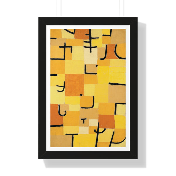 Signs in Yellow - Framed Print