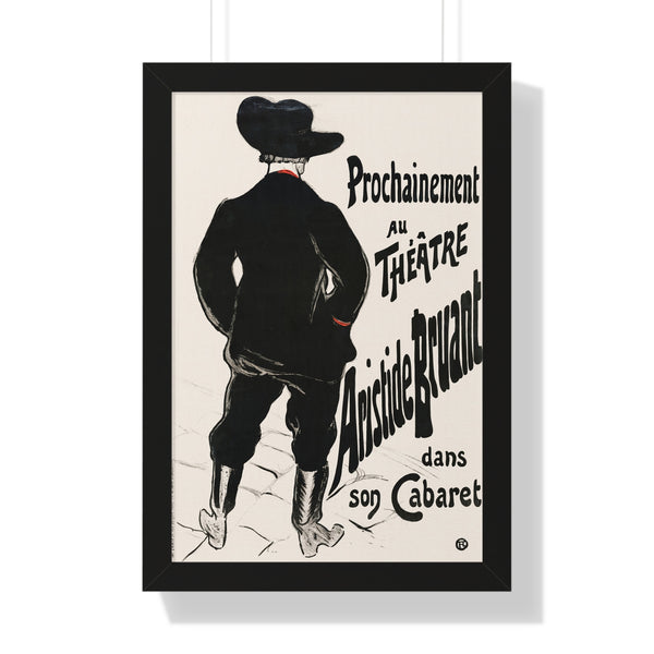 Bruant au Mirliton by Henri de Toulouse-Lautrec - Framed Print - Zapista