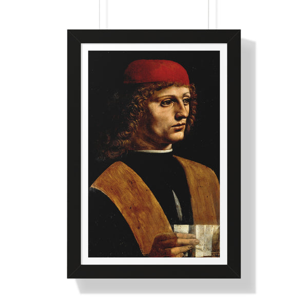 Portrait of a Musician by Leonardo da Vinci - Framed Print - Zapista