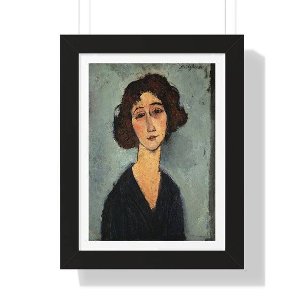 Jeune Femme by Amedeo Modigliani - Framed Print - Zapista