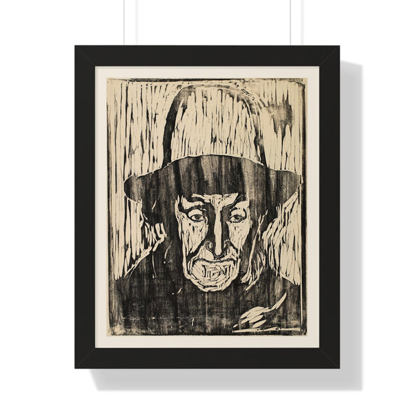 Old Fisherman by Edvard Munch - Framed Print - Zapista