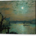 Southwark Bridge by Moonlight 4 - Canvas Print
