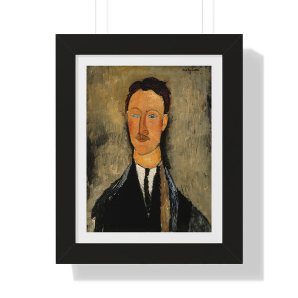 Portrait Of The Artist Léopold Survage by Amedeo Modigliani - Framed Print - Zapista