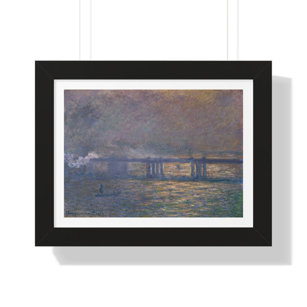 Charing Cross Bridge by Claude Monet - Framed Print - Zapista