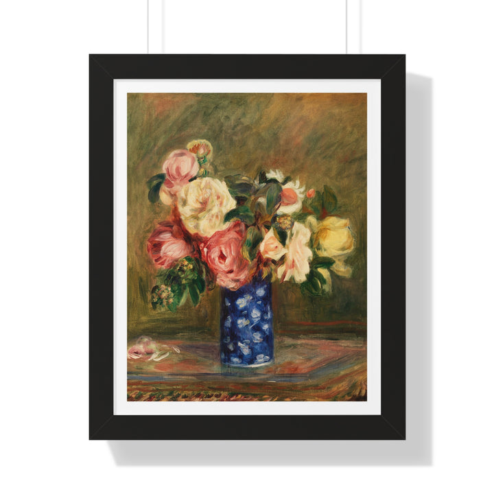 Bouquet of Roses by Pierre-Auguste Renoir - Framed Print - Zapista