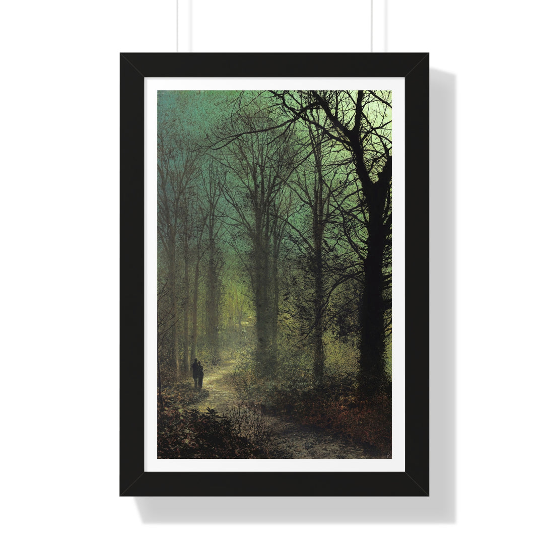 Thro' the Wood by John Atkinson Grimshaw - Framed Print - Zapista