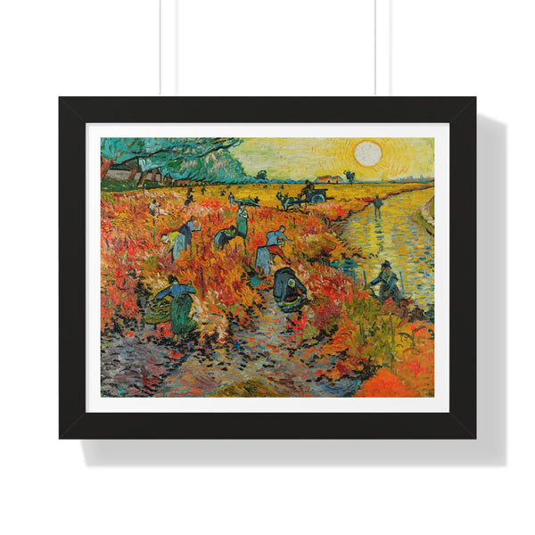 The Red Vineyard - Framed Print