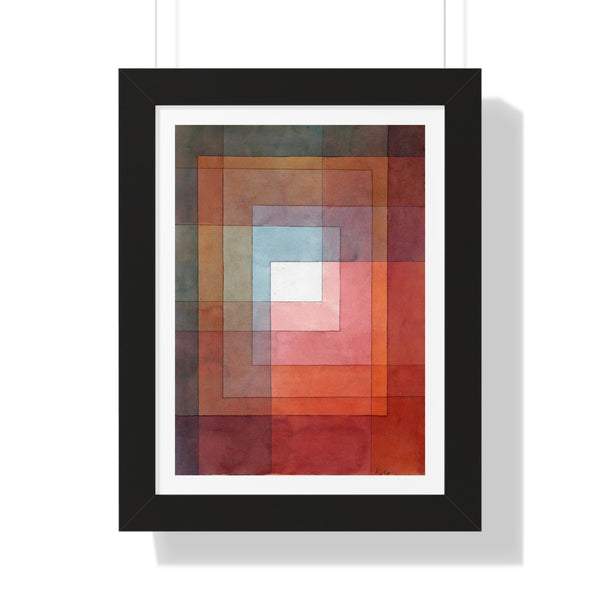 White Framed Polyphonically - Framed Print