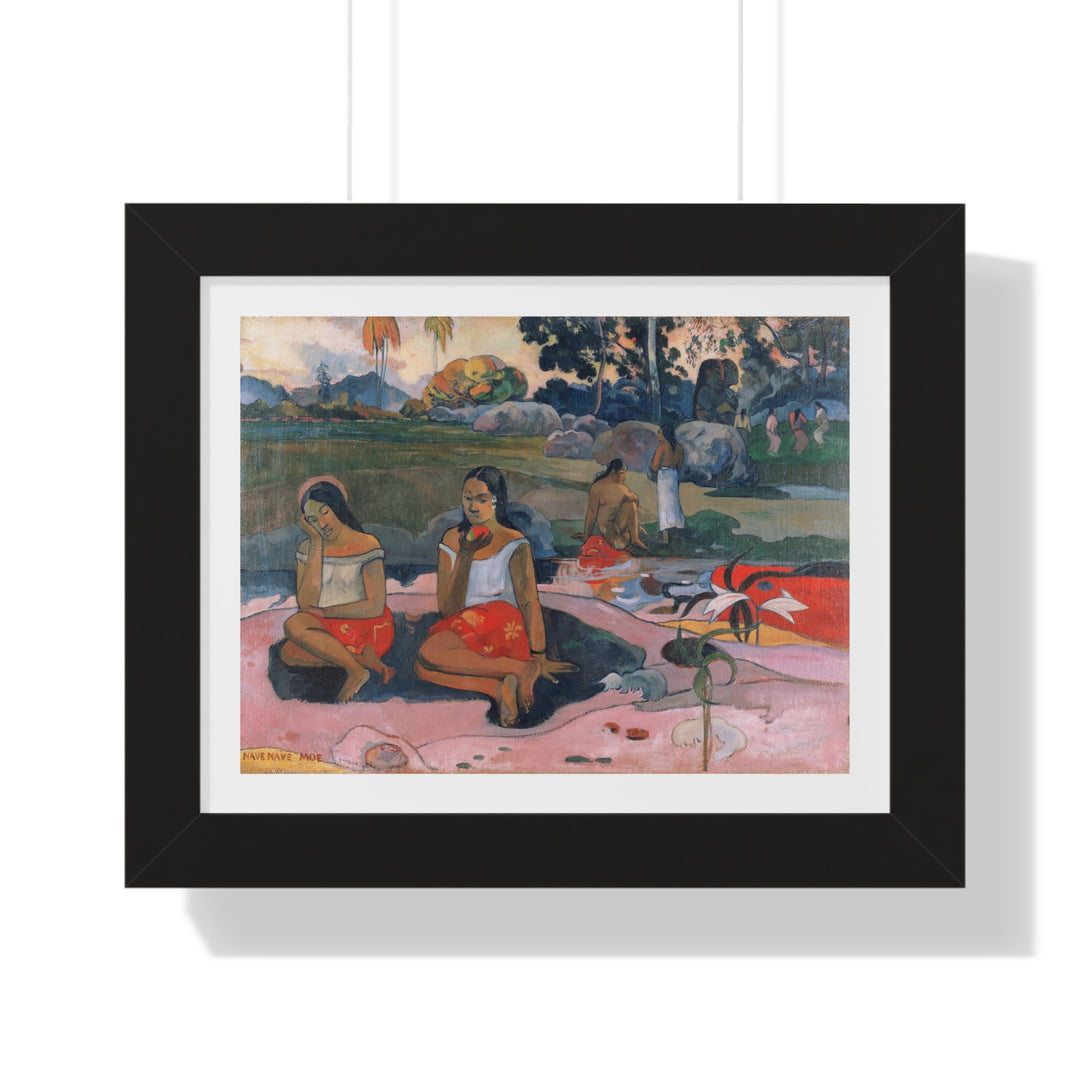 Nave Nave Moe (Sacred Spring: Sweet Dreams) by Paul Gauguin - Framed Print - Zapista