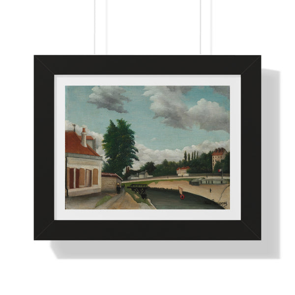 Outskirts of Paris by Henri Rousseau - Framed Print - Zapista