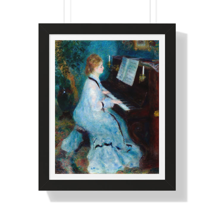 Woman at the Piano by Pierre-Auguste Renoir - Framed Print - Zapista