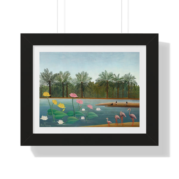 Les Flamants by Henri Rousseau - Framed Print - Zapista