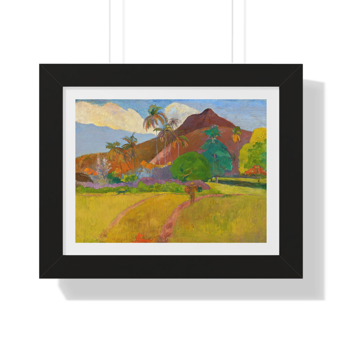 Tahitian Landscape by Paul Gauguin - Framed Print - Zapista