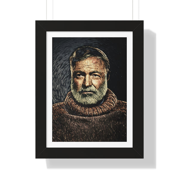 Ernest Hemingway - Framed Print