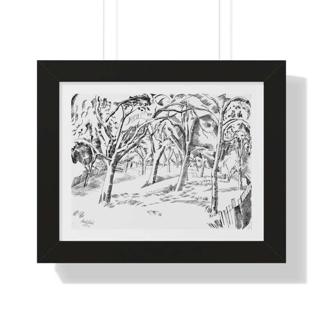 The Orchard by Paul Nash - Framed Print - Zapista