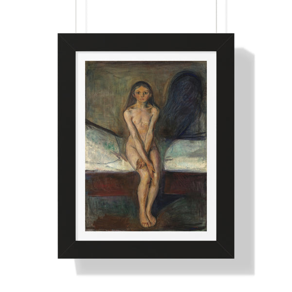 Puberty by Edvard Munch - Framed Print - Zapista