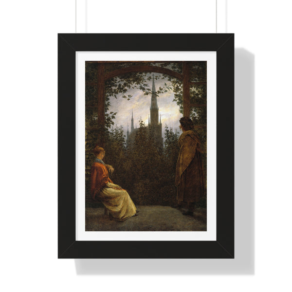 The Gazebo by Caspar David Friedrich - Framed Print - Zapista